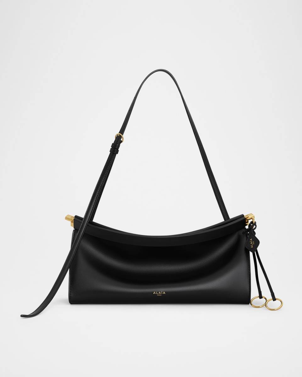 Le Click Small Shoulder Bag in Glossy Leather